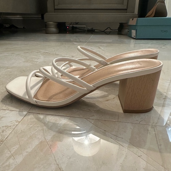 Strappy White Sandals - Picture 1 of 6